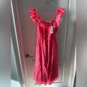 Vineyard Vines Pink and Orange Dress